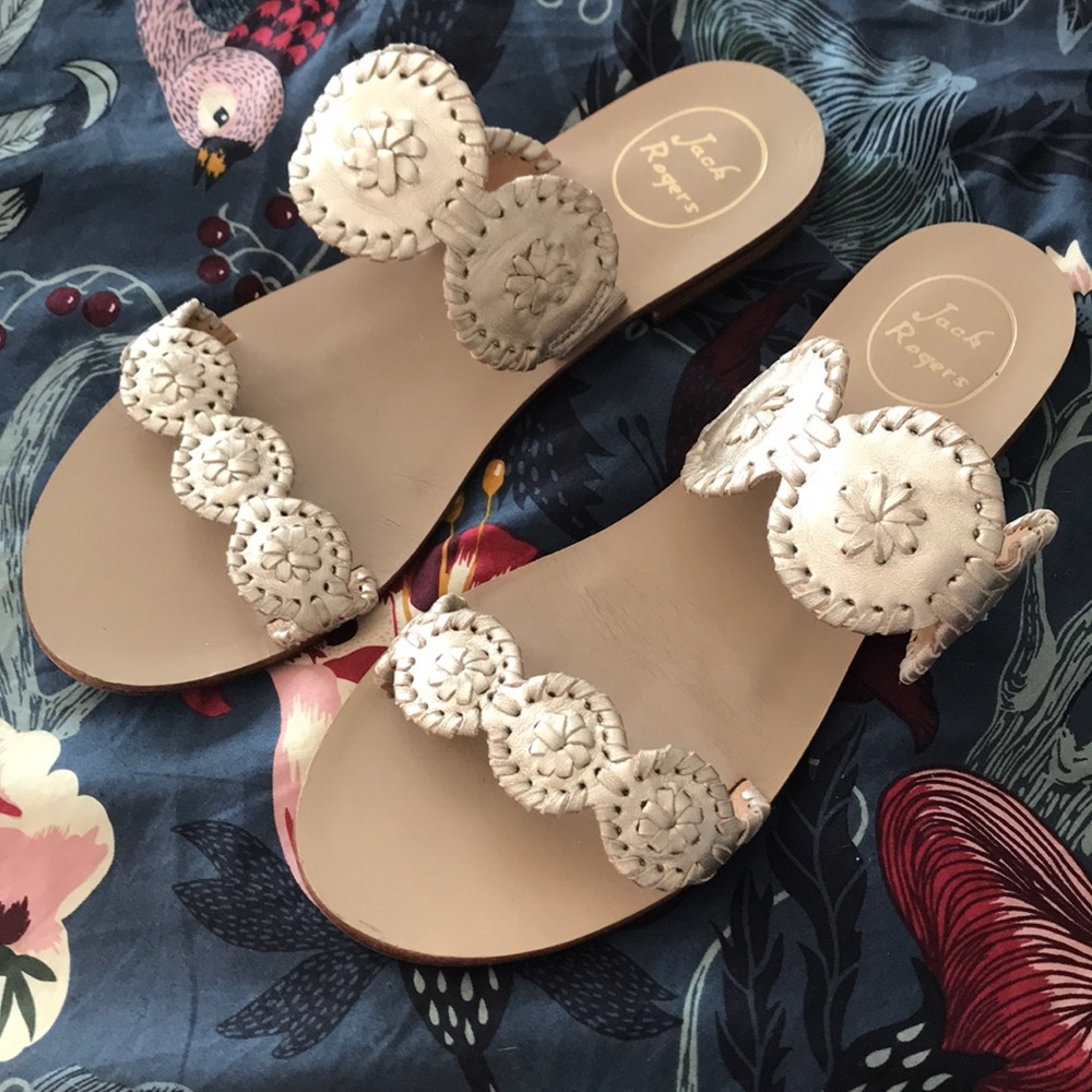 Jack Rogers Platinum Lauren Sandal